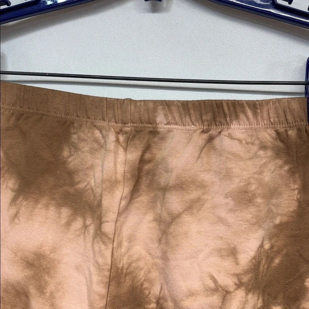 LACAUSA Earthy brown stretchy jogger cotton spandex  Tie-Dye Pants - Picture 5 of 9